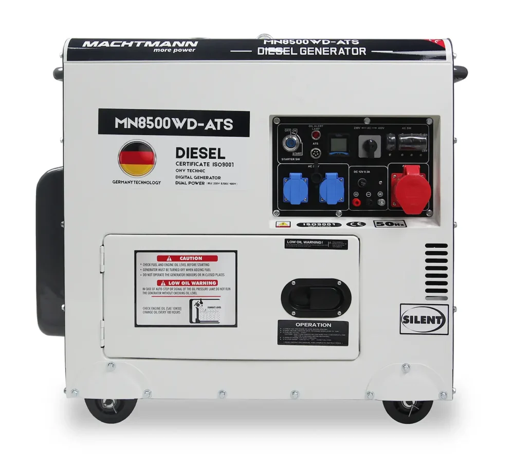 Agregat Prądotwórczy Diesel Machtmann 8500WD ATS 400V 8 kVA Trójfazowy