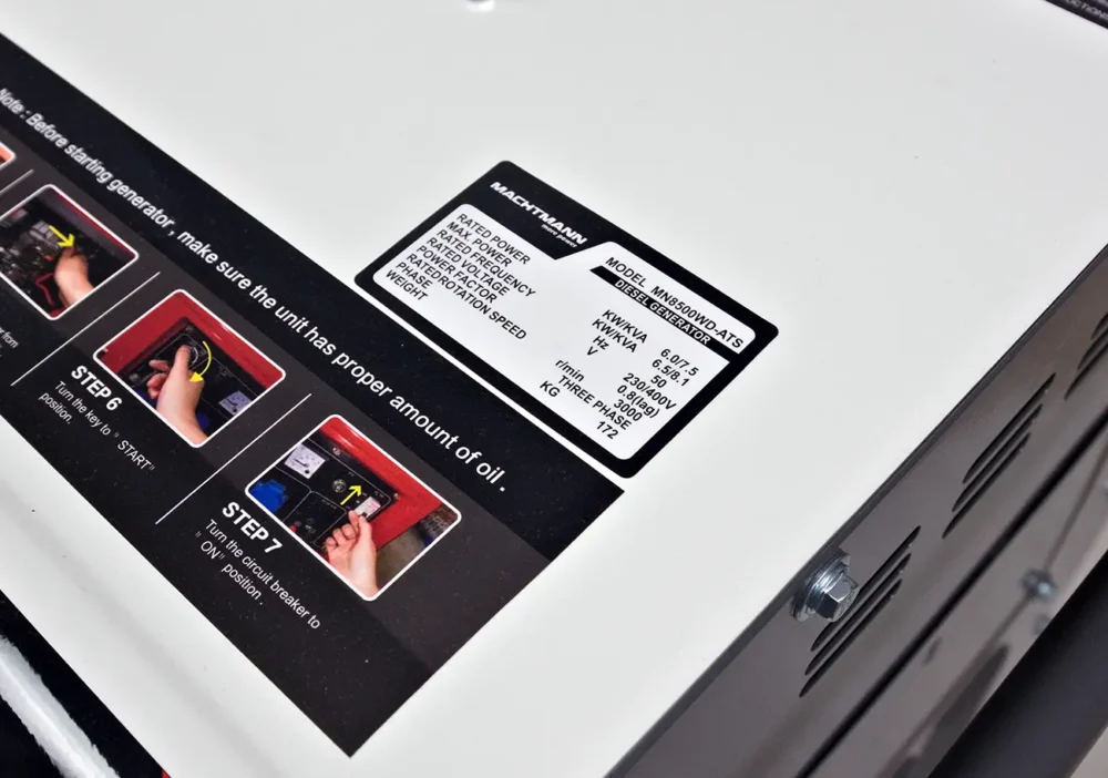 Agregat Prądotwórczy Diesel Machtmann 8500WD ATS 400V 8 kVA Trójfazowy